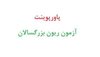 پاورپوینت آزمون ریون بزرگسالان