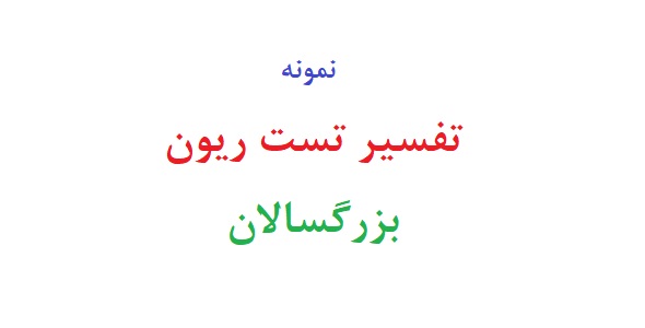 تفسیر تست ریون بزرگسالان