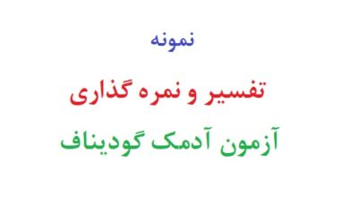 تفسیر و نمره گذاری آزمون آدمک گودیناف