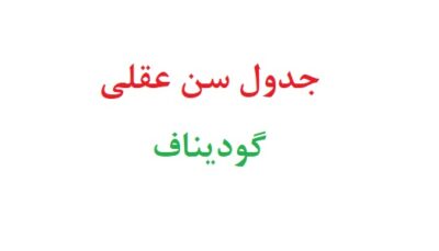 جدول سن عقلی گودیناف