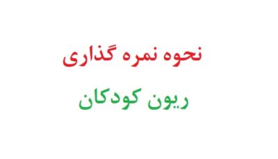 نحوه نمره گذاری ریون کودکان