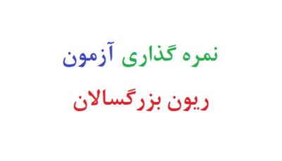 نمره گذاری آزمون ریون بزرگسالان