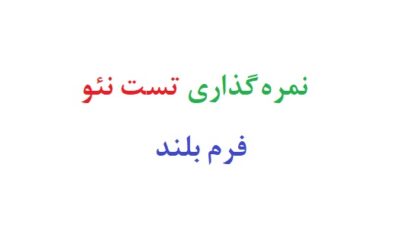 نمره گذاری تست نئو فرم بلند