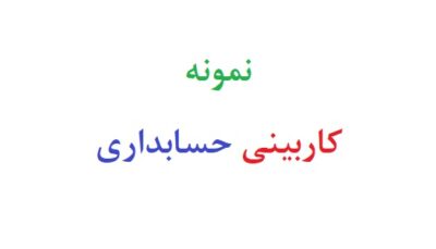 نمونه کاربینی حسابداری