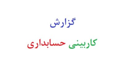 گزارش کاربینی حسابداری